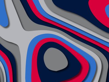 kağıt ile 3D arka plan şekilleri kesim. Soyut kağıt kitap kapağı için şablon arka plan bölmek. Kağıt arka plan kes. Soyut gerçekçi kağıt dekorasyon tasarımı için