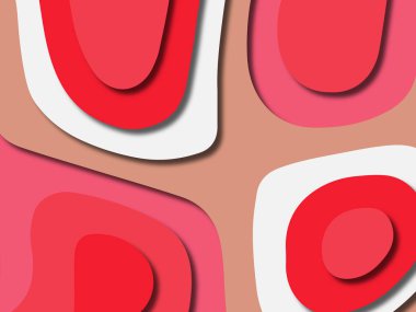 kağıt ile 3D arka plan şekilleri kesim. Soyut kağıt kitap kapağı için şablon arka plan bölmek. Kağıt arka plan kes. Soyut gerçekçi kağıt dekorasyon tasarımı için