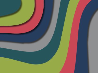 kağıt ile 3D arka plan şekilleri kesim. Soyut kağıt kitap kapağı için şablon arka plan bölmek. Kağıt arka plan kes. Soyut gerçekçi kağıt dekorasyon tasarımı için