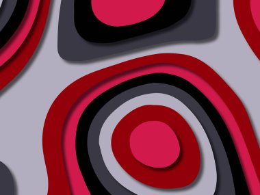 kağıt ile 3D arka plan şekilleri kesim. Soyut kağıt kitap kapağı için şablon arka plan bölmek. Kağıt arka plan kes. Soyut gerçekçi kağıt dekorasyon tasarımı için