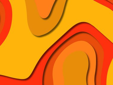 kağıt ile 3D arka plan şekilleri kesim. Soyut kağıt kitap kapağı için şablon arka plan bölmek. Kağıt arka plan kes. Soyut gerçekçi kağıt dekorasyon tasarımı için