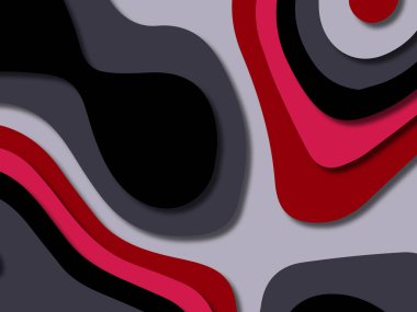 kağıt ile 3D arka plan şekilleri kesim. Soyut kağıt kitap kapağı için şablon arka plan bölmek. Kağıt arka plan kes. Soyut gerçekçi kağıt dekorasyon tasarımı için