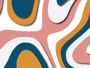 kağıt ile 3D arka plan şekilleri kesim. Soyut kağıt kitap kapağı için şablon arka plan bölmek. Kağıt arka plan kes. Soyut gerçekçi kağıt dekorasyon tasarımı için