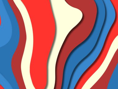 kağıt ile 3D arka plan şekilleri kesim. Soyut kağıt kitap kapağı için şablon arka plan bölmek. Kağıt arka plan kes. Soyut gerçekçi kağıt dekorasyon tasarımı için