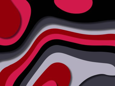 kağıt ile 3D arka plan şekilleri kesim. Soyut kağıt kitap kapağı için şablon arka plan bölmek. Kağıt arka plan kes. Soyut gerçekçi kağıt dekorasyon tasarımı için