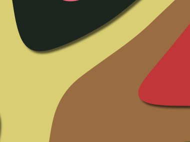 kağıt ile 3D arka plan şekilleri kesim. Soyut kağıt kitap kapağı için şablon arka plan bölmek. Kağıt arka plan kes. Soyut gerçekçi kağıt dekorasyon tasarımı için