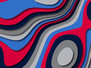 kağıt ile 3D arka plan şekilleri kesim. Soyut kağıt kitap kapağı için şablon arka plan bölmek. Kağıt arka plan kes. Soyut gerçekçi kağıt dekorasyon tasarımı için