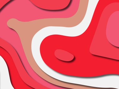 kağıt ile 3D arka plan şekilleri kesim. Soyut kağıt kitap kapağı için şablon arka plan bölmek. Kağıt arka plan kes. Soyut gerçekçi kağıt dekorasyon tasarımı için