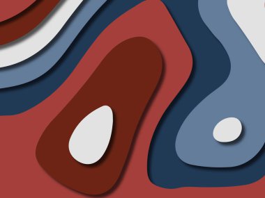 kağıt ile 3D arka plan şekilleri kesim. Soyut kağıt kitap kapağı için şablon arka plan bölmek. Kağıt arka plan kes. Soyut gerçekçi kağıt dekorasyon tasarımı için