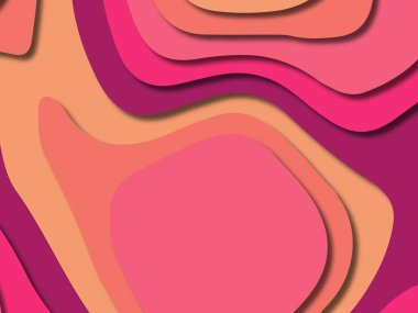 kağıt ile 3D arka plan şekilleri kesim. Soyut kağıt kitap kapağı için şablon arka plan bölmek. Kağıt arka plan kes. Soyut gerçekçi kağıt dekorasyon tasarımı için