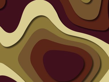 kağıt ile 3D arka plan şekilleri kesim. Soyut kağıt kitap kapağı için şablon arka plan bölmek. Kağıt arka plan kes. Soyut gerçekçi kağıt dekorasyon tasarımı için