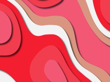 kağıt ile 3D arka plan şekilleri kesim. Soyut kağıt kitap kapağı için şablon arka plan bölmek. Kağıt arka plan kes. Soyut gerçekçi kağıt dekorasyon tasarımı için