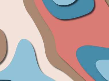 kağıt ile 3D arka plan şekilleri kesim. Soyut kağıt kitap kapağı için şablon arka plan bölmek. Kağıt arka plan kes. Soyut gerçekçi kağıt dekorasyon tasarımı için