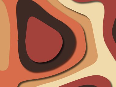 kağıt ile 3D arka plan şekilleri kesim. Soyut kağıt kitap kapağı için şablon arka plan bölmek. Kağıt arka plan kes. Soyut gerçekçi kağıt dekorasyon tasarımı için