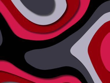 kağıt ile 3D arka plan şekilleri kesim. Soyut kağıt kitap kapağı için şablon arka plan bölmek. Kağıt arka plan kes. Soyut gerçekçi kağıt dekorasyon tasarımı için