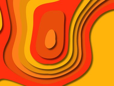 kağıt ile 3D arka plan şekilleri kesim. Soyut kağıt kitap kapağı için şablon arka plan bölmek. Kağıt arka plan kes. Soyut gerçekçi kağıt dekorasyon tasarımı için