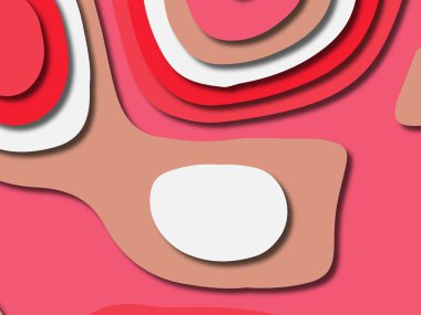 kağıt ile 3D arka plan şekilleri kesim. Soyut kağıt kitap kapağı için şablon arka plan bölmek. Kağıt arka plan kes. Soyut gerçekçi kağıt dekorasyon tasarımı için