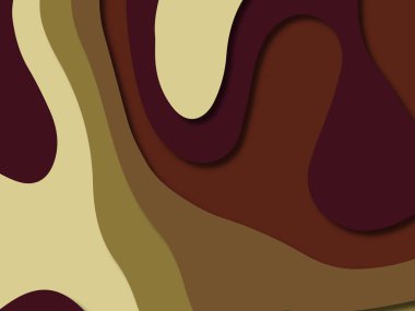 kağıt ile 3D arka plan şekilleri kesim. Soyut kağıt kitap kapağı için şablon arka plan bölmek. Kağıt arka plan kes. Soyut gerçekçi kağıt dekorasyon tasarımı için