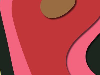 kağıt ile 3D arka plan şekilleri kesim. Soyut kağıt kitap kapağı için şablon arka plan bölmek. Kağıt arka plan kes. Soyut gerçekçi kağıt dekorasyon tasarımı için