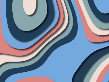 kağıt ile 3D arka plan şekilleri kesim. Soyut kağıt kitap kapağı için şablon arka plan bölmek. Kağıt arka plan kes. Soyut gerçekçi kağıt dekorasyon tasarımı için