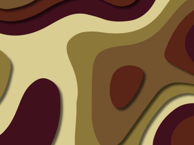 kağıt ile 3D arka plan şekilleri kesim. Soyut kağıt kitap kapağı için şablon arka plan bölmek. Kağıt arka plan kes. Soyut gerçekçi kağıt dekorasyon tasarımı için