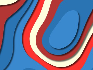 kağıt ile 3D arka plan şekilleri kesim. Soyut kağıt kitap kapağı için şablon arka plan bölmek. Kağıt arka plan kes. Soyut gerçekçi kağıt dekorasyon tasarımı için