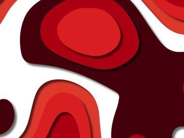 kağıt ile 3D arka plan şekilleri kesim. Soyut kağıt kitap kapağı için şablon arka plan bölmek. Kağıt arka plan kes. Soyut gerçekçi kağıt dekorasyon tasarımı için