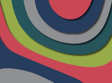 kağıt ile 3D arka plan şekilleri kesim. Soyut kağıt kitap kapağı için şablon arka plan bölmek. Kağıt arka plan kes. Soyut gerçekçi kağıt dekorasyon tasarımı için