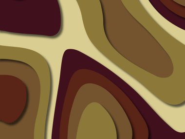 kağıt ile 3D arka plan şekilleri kesim. Soyut kağıt kitap kapağı için şablon arka plan bölmek. Kağıt arka plan kes. Soyut gerçekçi kağıt dekorasyon tasarımı için