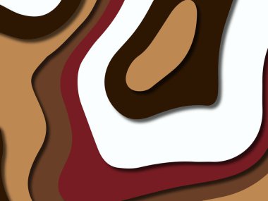 kağıt ile 3D arka plan şekilleri kesim. Soyut kağıt kitap kapağı için şablon arka plan bölmek. Kağıt arka plan kes. Soyut gerçekçi kağıt dekorasyon tasarımı için