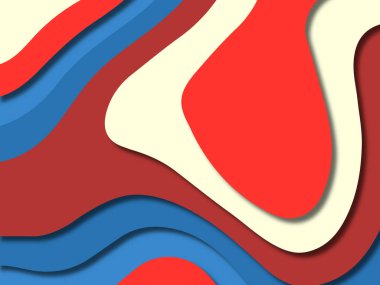 kağıt ile 3D arka plan şekilleri kesim. Soyut kağıt kitap kapağı için şablon arka plan bölmek. Kağıt arka plan kes. Soyut gerçekçi kağıt dekorasyon tasarımı için