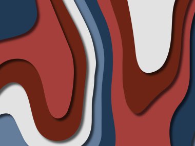 kağıt ile 3D arka plan şekilleri kesim. Soyut kağıt kitap kapağı için şablon arka plan bölmek. Kağıt arka plan kes. Soyut gerçekçi kağıt dekorasyon tasarımı için