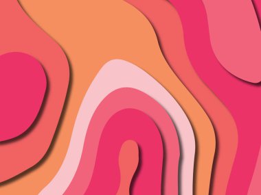 kağıt ile 3D arka plan şekilleri kesim. Soyut kağıt kitap kapağı için şablon arka plan bölmek. Kağıt arka plan kes. Soyut gerçekçi kağıt dekorasyon tasarımı için