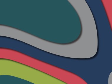 kağıt ile 3D arka plan şekilleri kesim. Soyut kağıt kitap kapağı için şablon arka plan bölmek. Kağıt arka plan kes. Soyut gerçekçi kağıt dekorasyon tasarımı için