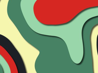 kağıt ile 3D arka plan şekilleri kesim. Soyut kağıt kitap kapağı için şablon arka plan bölmek. Kağıt arka plan kes. Soyut gerçekçi kağıt dekorasyon tasarımı için