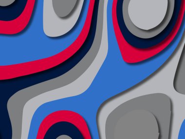 kağıt ile 3D arka plan şekilleri kesim. Soyut kağıt kitap kapağı için şablon arka plan bölmek. Kağıt arka plan kes. Soyut gerçekçi kağıt dekorasyon tasarımı için