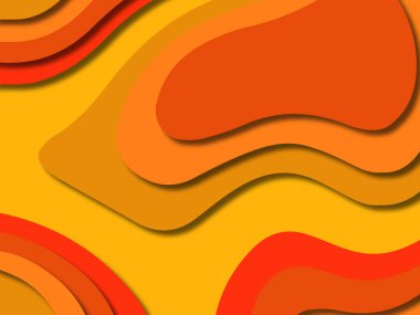 kağıt ile 3D arka plan şekilleri kesim. Soyut kağıt kitap kapağı için şablon arka plan bölmek. Kağıt arka plan kes. Soyut gerçekçi kağıt dekorasyon tasarımı için