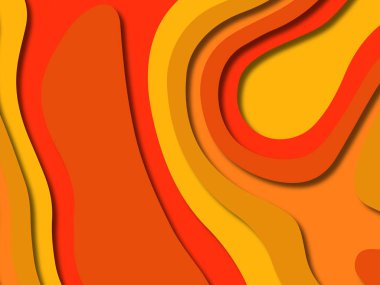 kağıt ile 3D arka plan şekilleri kesim. Soyut kağıt kitap kapağı için şablon arka plan bölmek. Kağıt arka plan kes. Soyut gerçekçi kağıt dekorasyon tasarımı için