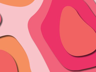 kağıt ile 3D arka plan şekilleri kesim. Soyut kağıt kitap kapağı için şablon arka plan bölmek. Kağıt arka plan kes. Soyut gerçekçi kağıt dekorasyon tasarımı için