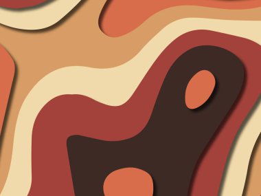 kağıt ile 3D arka plan şekilleri kesim. Soyut kağıt kitap kapağı için şablon arka plan bölmek. Kağıt arka plan kes. Soyut gerçekçi kağıt dekorasyon tasarımı için