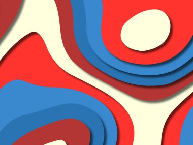 kağıt ile 3D arka plan şekilleri kesim. Soyut kağıt kitap kapağı için şablon arka plan bölmek. Kağıt arka plan kes. Soyut gerçekçi kağıt dekorasyon tasarımı için