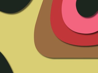 kağıt ile 3D arka plan şekilleri kesim. Soyut kağıt kitap kapağı için şablon arka plan bölmek. Kağıt arka plan kes. Soyut gerçekçi kağıt dekorasyon tasarımı için