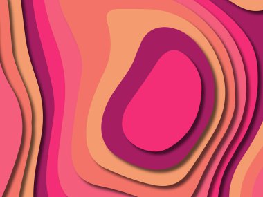 kağıt ile 3D arka plan şekilleri kesim. Soyut kağıt kitap kapağı için şablon arka plan bölmek. Kağıt arka plan kes. Soyut gerçekçi kağıt dekorasyon tasarımı için