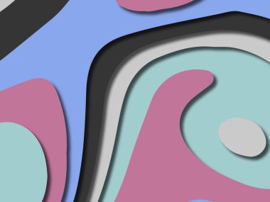 kağıt ile 3D arka plan şekilleri kesim. Soyut kağıt kitap kapağı için şablon arka plan bölmek. Kağıt arka plan kes. Soyut gerçekçi kağıt dekorasyon tasarımı için