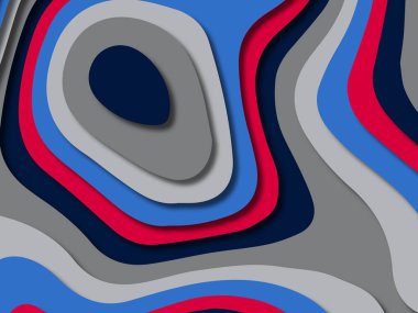 kağıt ile 3D arka plan şekilleri kesim. Soyut kağıt kitap kapağı için şablon arka plan bölmek. Kağıt arka plan kes. Soyut gerçekçi kağıt dekorasyon tasarımı için