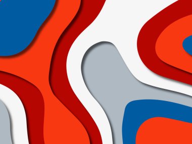 kağıt ile 3D arka plan şekilleri kesim. Soyut kağıt kitap kapağı için şablon arka plan bölmek. Kağıt arka plan kes. Soyut gerçekçi kağıt dekorasyon tasarımı için