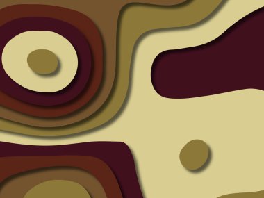 kağıt ile 3D arka plan şekilleri kesim. Soyut kağıt kitap kapağı için şablon arka plan bölmek. Kağıt arka plan kes. Soyut gerçekçi kağıt dekorasyon tasarımı için