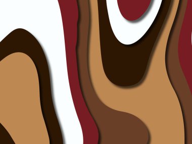 kağıt ile 3D arka plan şekilleri kesim. Soyut kağıt kitap kapağı için şablon arka plan bölmek. Kağıt arka plan kes. Soyut gerçekçi kağıt dekorasyon tasarımı için