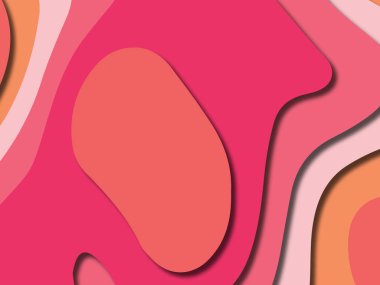 kağıt ile 3D arka plan şekilleri kesim. Soyut kağıt kitap kapağı için şablon arka plan bölmek. Kağıt arka plan kes. Soyut gerçekçi kağıt dekorasyon tasarımı için