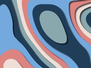 kağıt ile 3D arka plan şekilleri kesim. Soyut kağıt kitap kapağı için şablon arka plan bölmek. Kağıt arka plan kes. Soyut gerçekçi kağıt dekorasyon tasarımı için